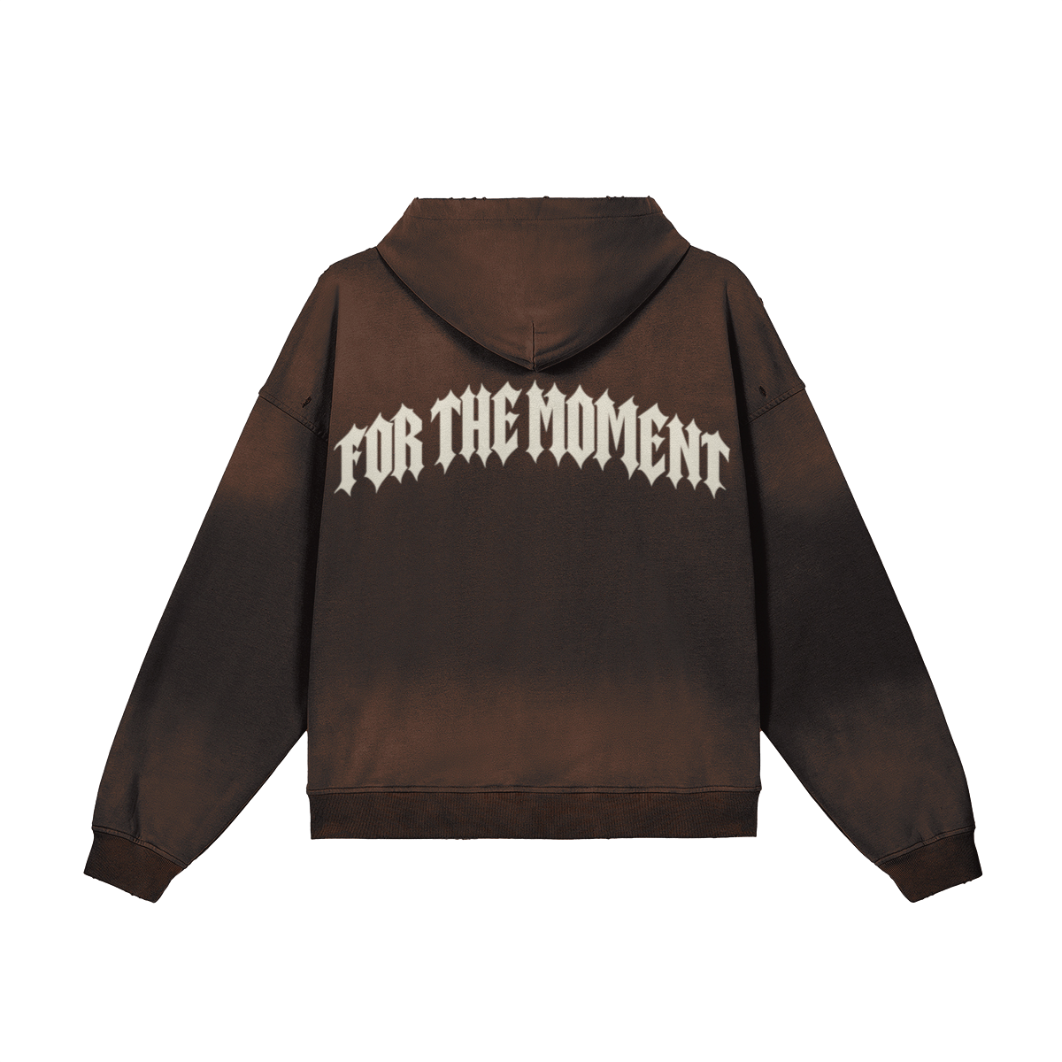 FOR THE MOMENT Distressed Hoodie