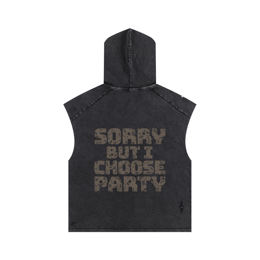 APOLOGY Boxy Hooded Tank Top