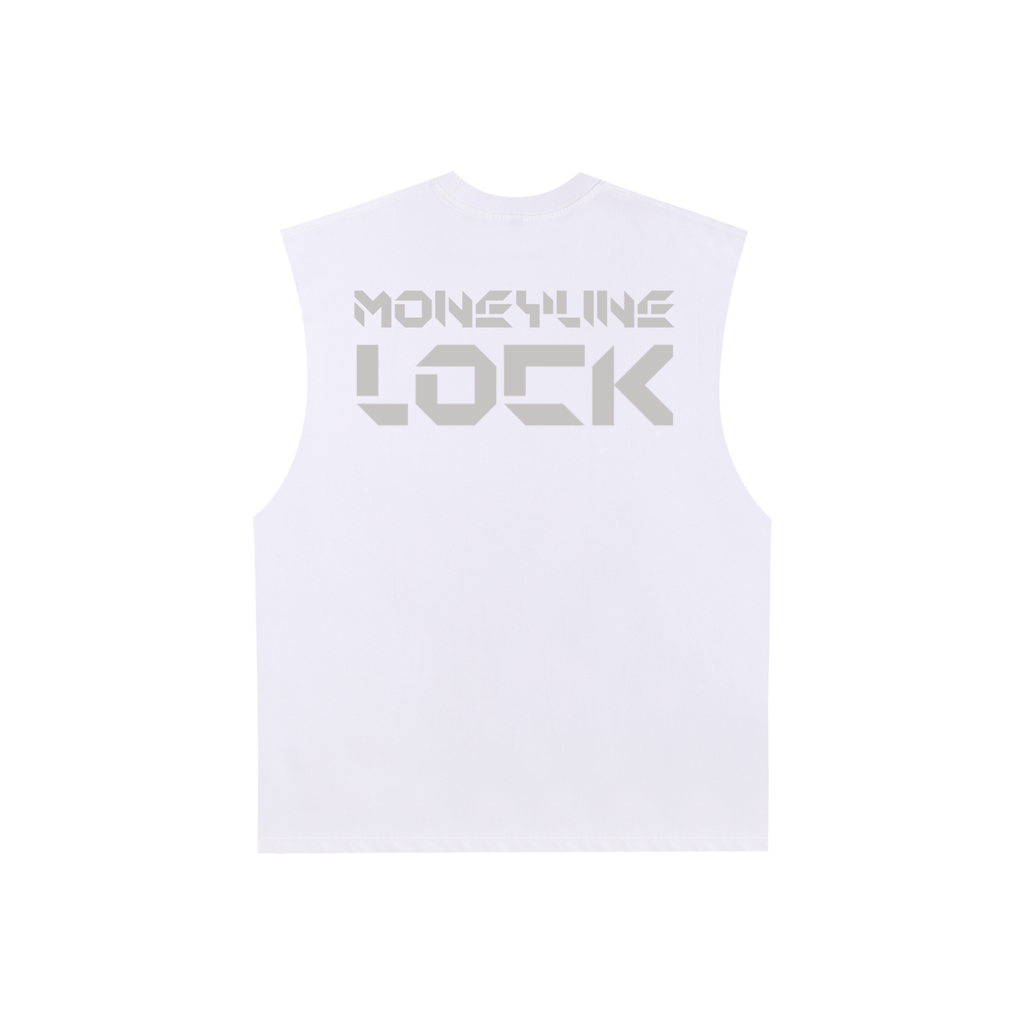 Moneyline Lock Raw-Edge Tank